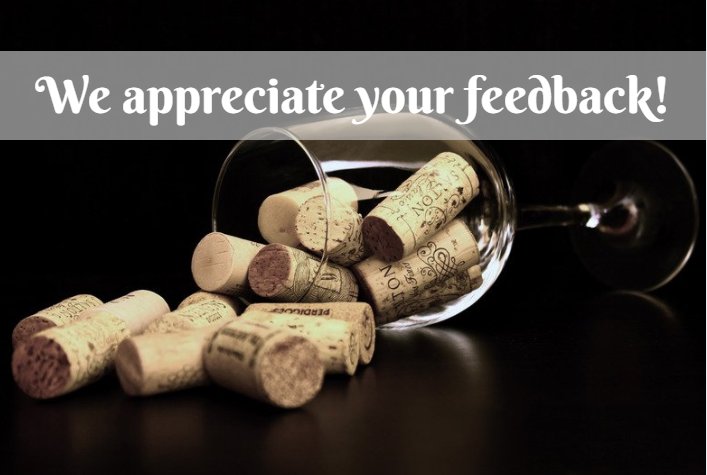 Your feedback helps us provide the best customer service possible. Please share your recent experience with us online!