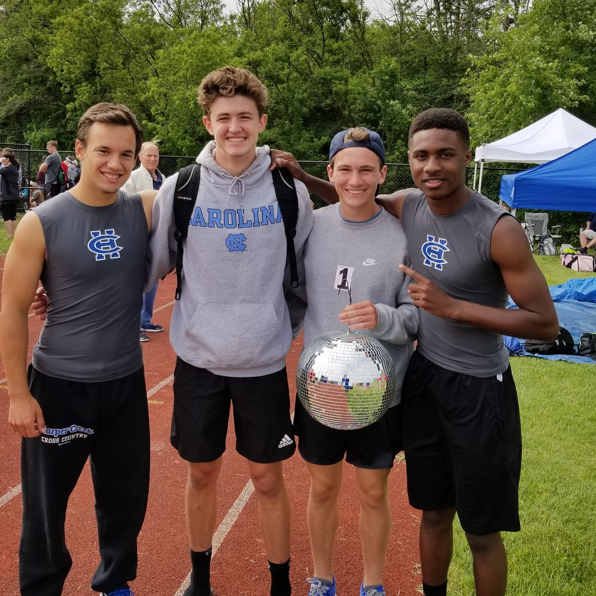 Yesterday was the last day these 4 young men put on a HC uniform and to ever be in charge of the disco ball!! Love these guys and the effort they put forth. #hcpride