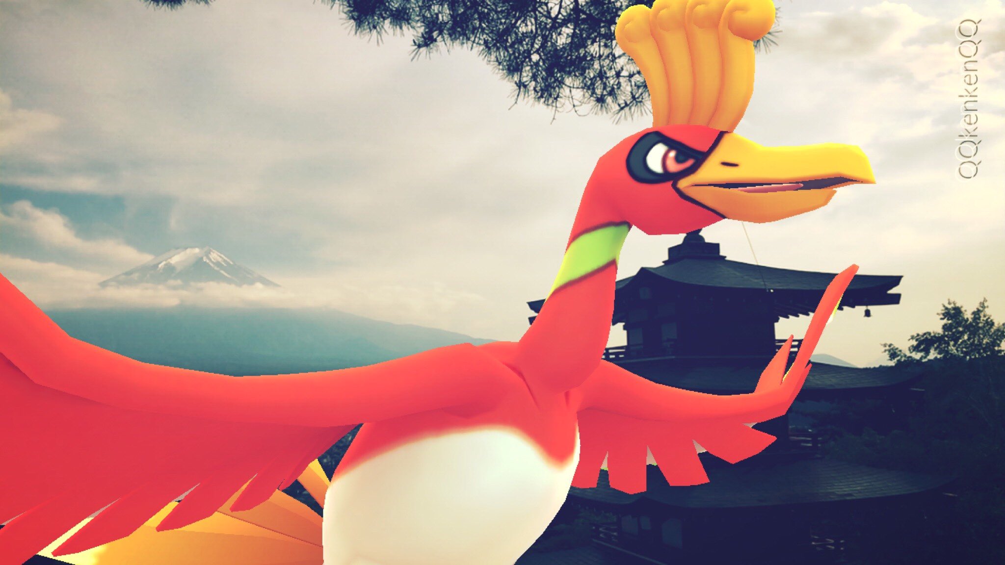 Kenken ホウオウ ホウオウ Hooh Pokemongo ポケモンgo ポケモンgo写真 ポケモンar写真 ポケモンgoar写真 Pokemongosnap Pokemongoarplus 新倉山浅間公園 エンジュシティ Ecruteakcity スズのとう シロガネやま Mtsilver