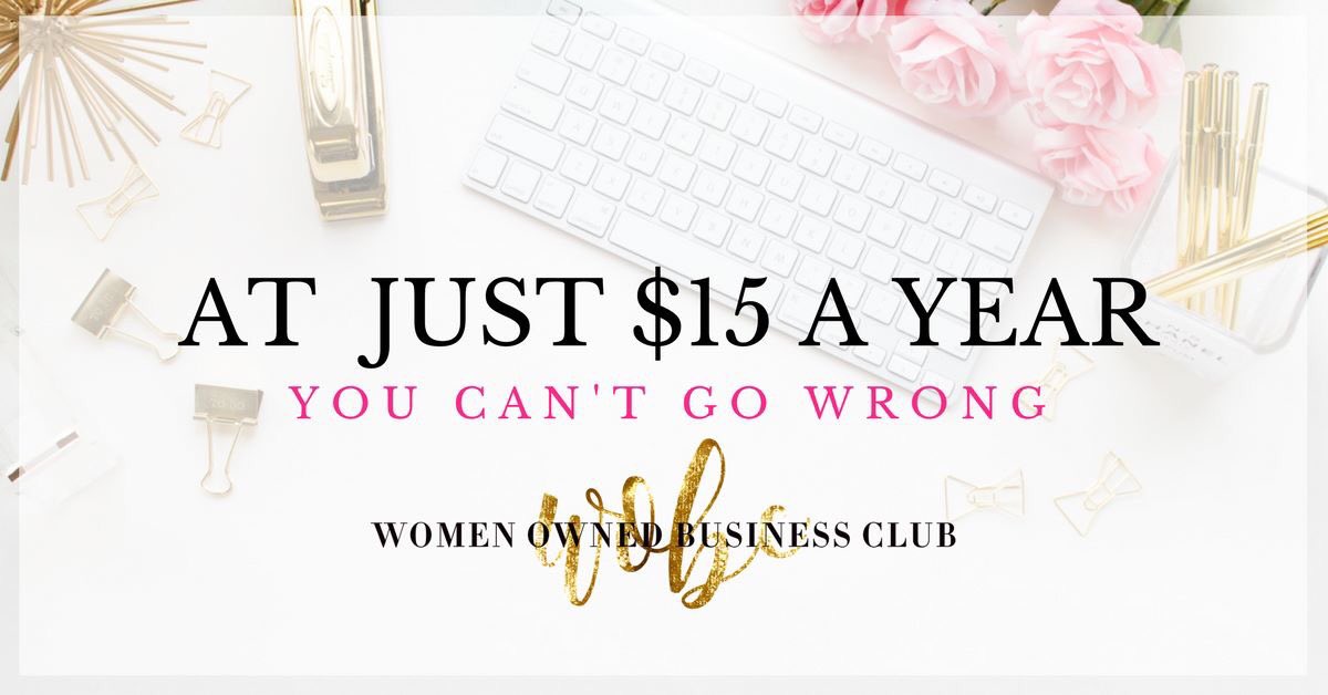 ❥Business Membership for only $15 per year
member.womenownedbusinessclub.com/join