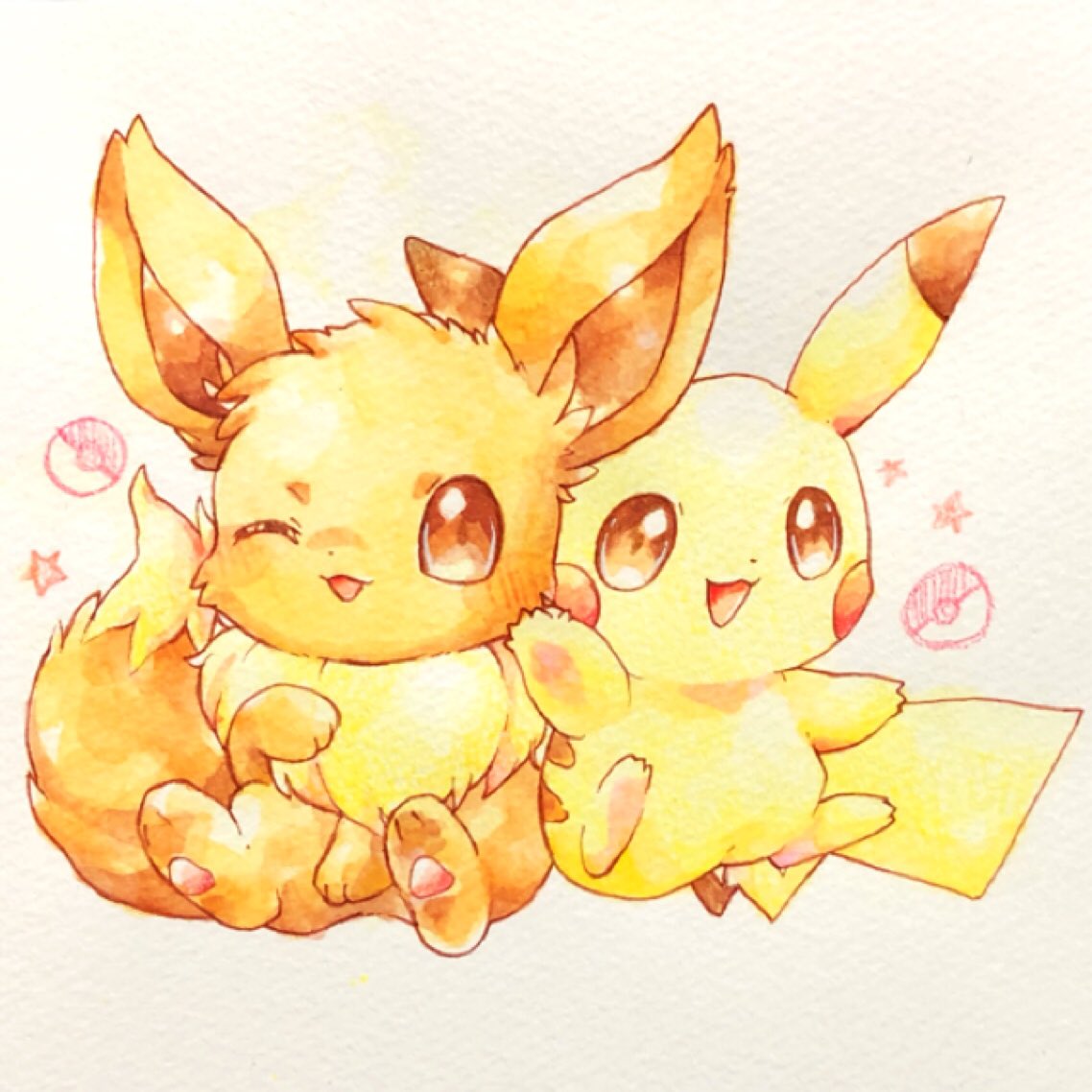 ポケモン レッツゴーピカチュウ イーブイ発売を記念して ピカブイ かなのイラスト ポケモン レッツゴーピカチュウ イーブイ発売を記念して ピカブイ かなのイラスト