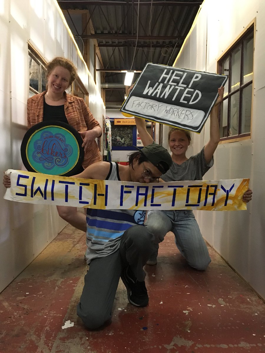 ArtBikersevents's tweet photo. Look for the Art Bikers at Switch Dartmouth! 12-4pm! On Portland St between King and Wentworth! #collaboration #switchfactory #artbikers #art #community https://t.co/rZUwyGy042