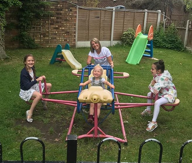 Pip_Unwin's tweet photo. When your friend posts a pic from yesterday... No children were harmed in the taking of this picture 😂 #SeeSawFun #DownWithTheKids https://t.co/iSL7JyrgaH
