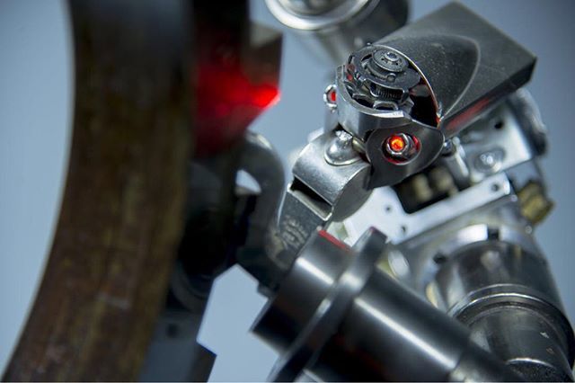 A closer look at Push.  I was hesitant about using the whistle.  It's a very recognizable shape.  I had concerns that it wouldn't blend into the rest of the face.  The back of his head is the backing from an adjustable halogen lighting fixture.  Photo by… ift.tt/2xGmhwW