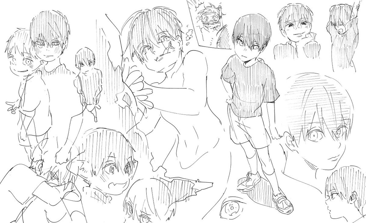 お題箱より「絵を描く上でのアナログでのラフのようなものがあればみたいです」
全くアナログで描く機会が無かったのでデジ絵ですみません…アナログの場合は少ないアタリで描けるようこんな感じにデフォルメが強めになることが多いです☺️
お題とメッセージをありがとうございました!🙇‍♂️✨ 