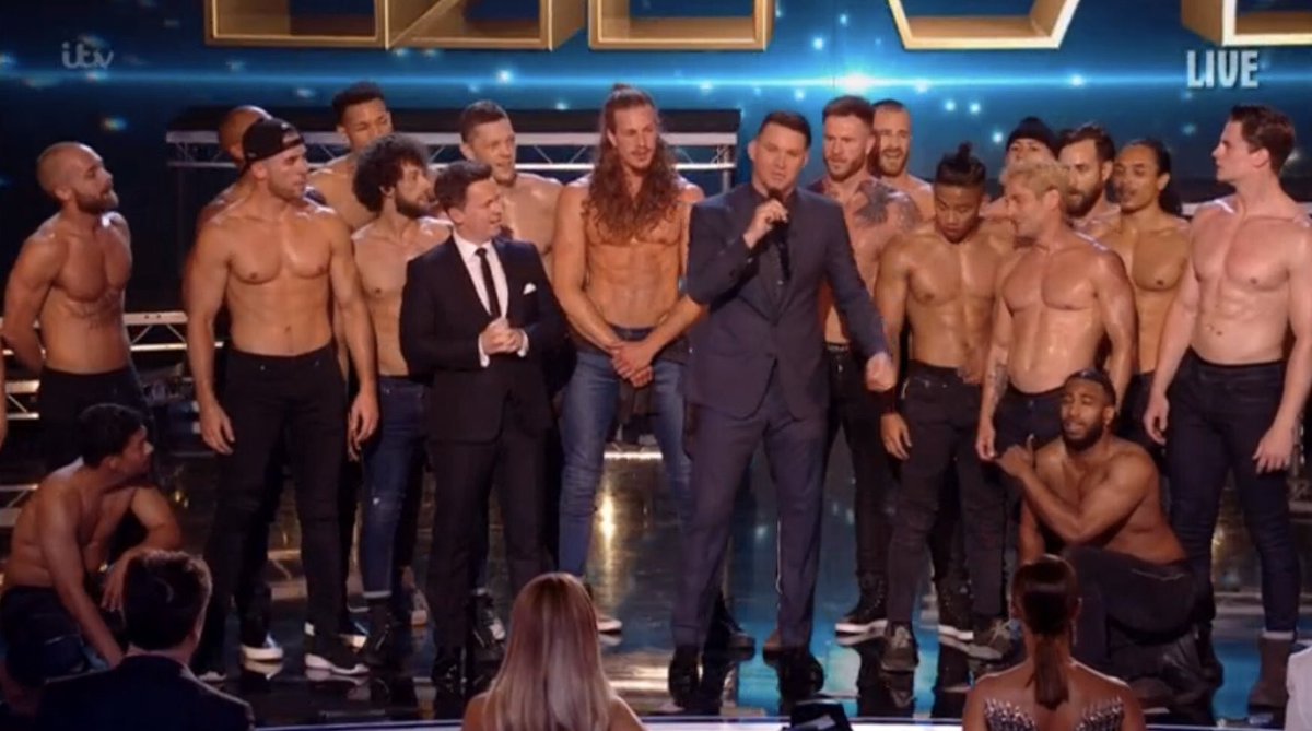 So let me get this straight: F1 Grid Girls banned... Darts Walk-On Girls banned... Boxing Ring Girls banned.... But 50 male strippers on #BGTfinal2018 - happy days, ladies!