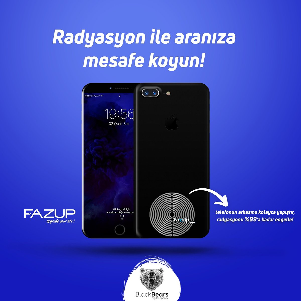 ☢
Fazup; radyasyonu engelleyen içerisinde yer alan gümüş iyonları sayesinde, radyasyonu bir ağ gibi kendi içinde hapseder 🕸, size ulaşmasını %99'a kadar engeller. 📵 Fransa'dan ithal! 🇫🇷  "Radyasyon ile aranıza mesafe koyun! 🔆 Aramıza hoş geldin Fazup🙌💃 Rawrrrrrr🐻🐾