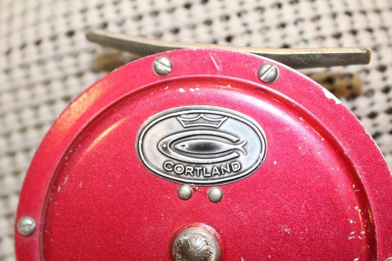 Attic Esoterica on X: Vintage Red Cortland Fly Reel Collectible