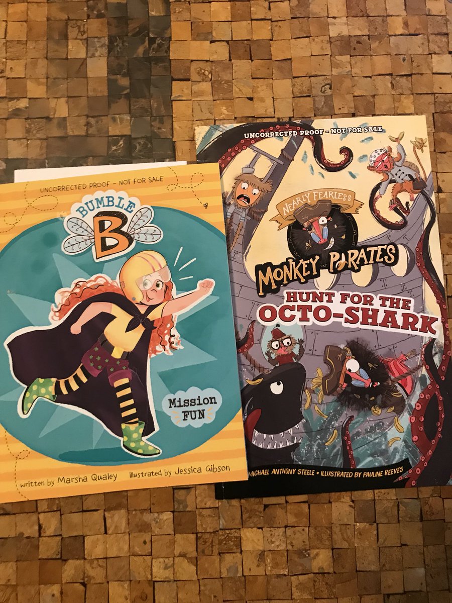 Bumble Bee &amp; Monkey Pirates are headed to @Helen00402749 Enjoy!!  <a href="/AntSteele/">Michael Anthony Steele</a> <a href="/PaulineReeves20/">Pauline REEVES</a> #marshaQualey <a href="/JGib81/">Jessica Gibson</a>  <a href="/CapstonePub/">Capstone 📚</a> #BookPosse