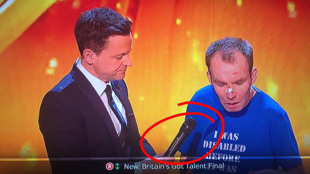 Well played Dec....... well played..... #BGTFinal #LostVoiceGuy