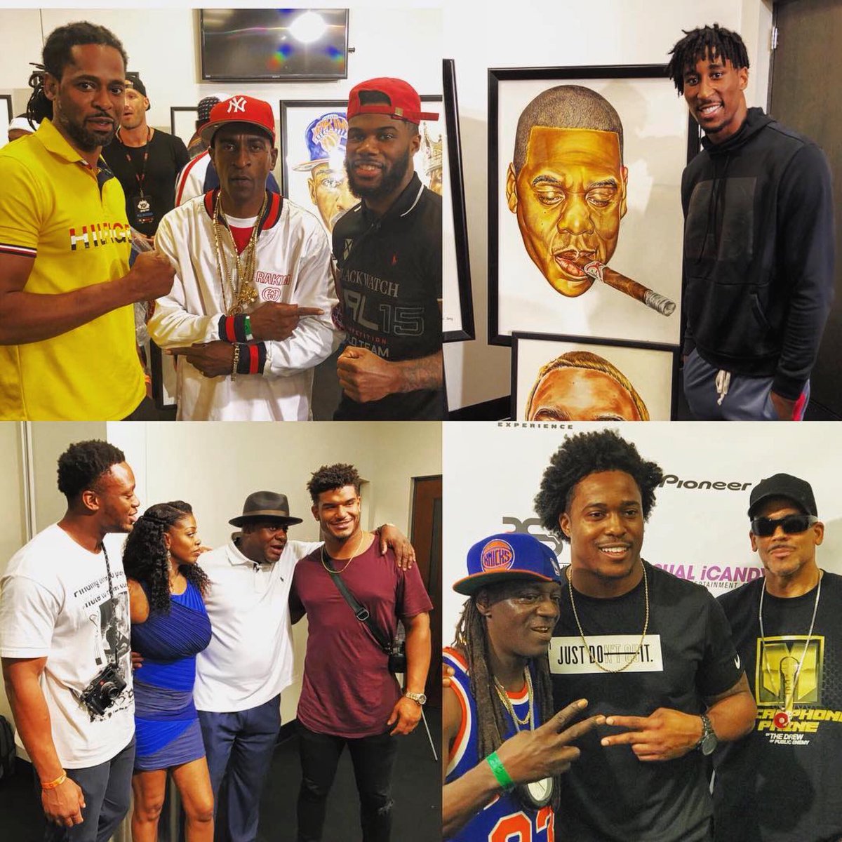 YoExperience's tweet image. Some of the pro athletes that rolled through the @barclayscenter Friday night include boxer @Thegift_7, @BrooklynNets @IAmCHAP24, @Giants @RomeoND45 &amp;amp; @mr_rockytop, and @nyjets @AWilliamson54.