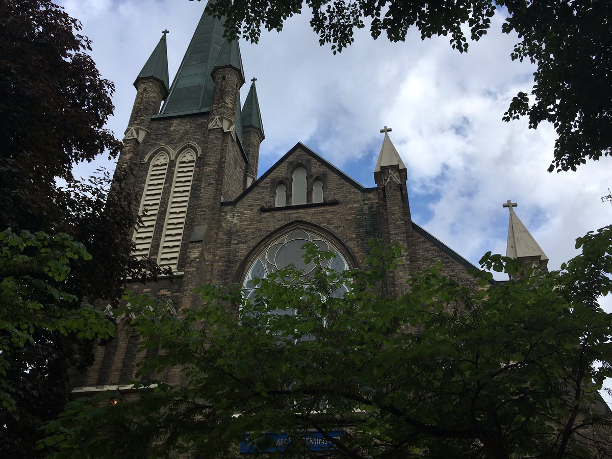 KyleGonyou's tweet photo. Last stop: St. James Westminster Anglican Church, designed by Thomas H. Tracy and built in 1877 in the Gothic Revival style #LdnOnt #GHHT2018 @ACOLondonOnt https://t.co/T6QFAexz9x