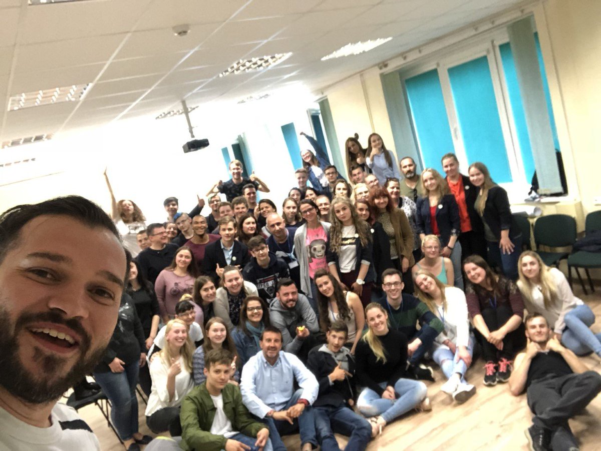 one1community's tweet photo. speaking with @roman_sarpanov regarding the SELFY training last week. A great success was the training! This training course was designed for Youth Educators willing to develop the personal focus on entrepreneurship and leadership in work with youth in their own community. https://t.co/uVHskgUCu8
