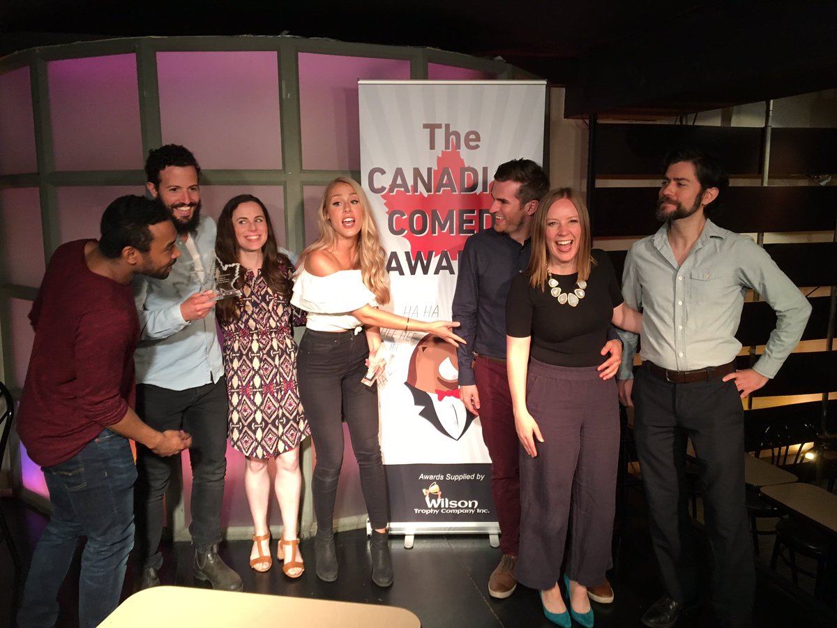 ChristianVSmith's tweet photo. YOOO!! We just won 2 freaking Canadian Comedy Awards!!! Most fun I've ever had doing a show. So damn happy man #TomShadow #CCA2018 https://t.co/zeMvI1tp9O