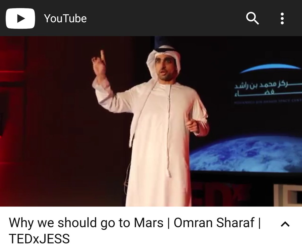 TEDxJESS's tweet photo. Ever thought about a trip to Mars? https://t.co/M6N9pIETaE Omran Sharaf explains the significance of the UAE's mission to Mars. #Space #Mars @JESSDubai @TEDTalks https://t.co/WcBu5vcNDa