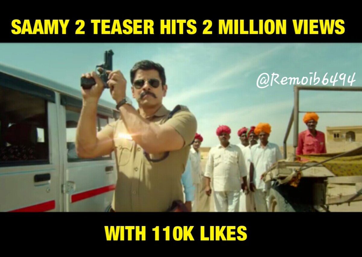 Unstopable Record..!! 🔥 Pure Mass 😎
#2MViewsForSaamySquareTrailer 
#SaamySquare #Chiyaan