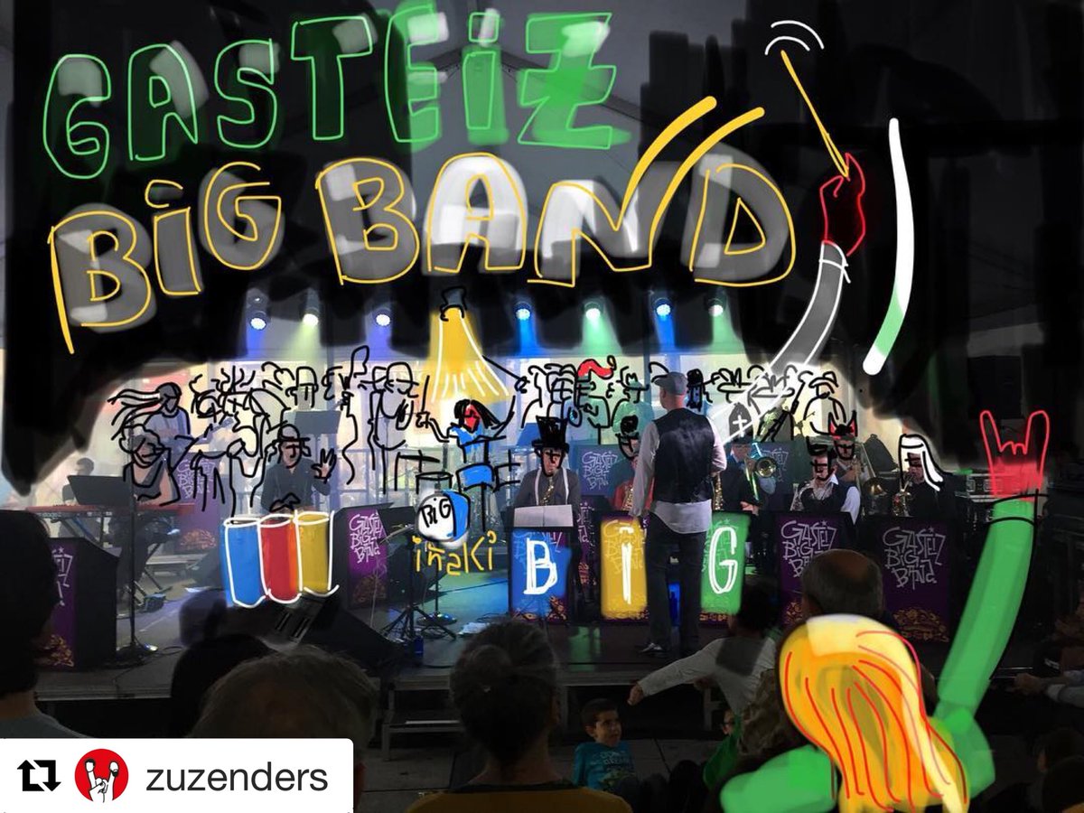 zuzenders's tweet photo. La @GasteizBigBand ayer en el #festivalBigBands de #Vitoriagasteiz #MProjekt #MusikaMarrazten https://t.co/1rmb0iIHa4
