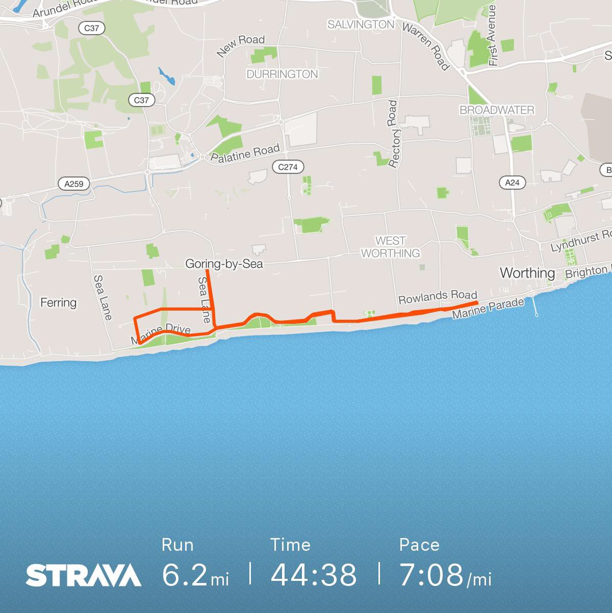 Not my best but a great local run, Awesome support as always - Check out my run on Strava.
strava.com/activities/161… #Worthing10K #HotHotHot