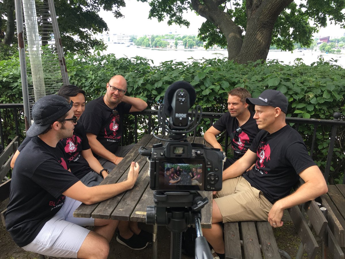 Gossiping about <a href="/hashgraph/">Hashgraph</a> with my good friends at <a href="/BlockWarsLive/">Block Wars</a> while stopping by in #stockholm. Thanks again for spending the day with me!