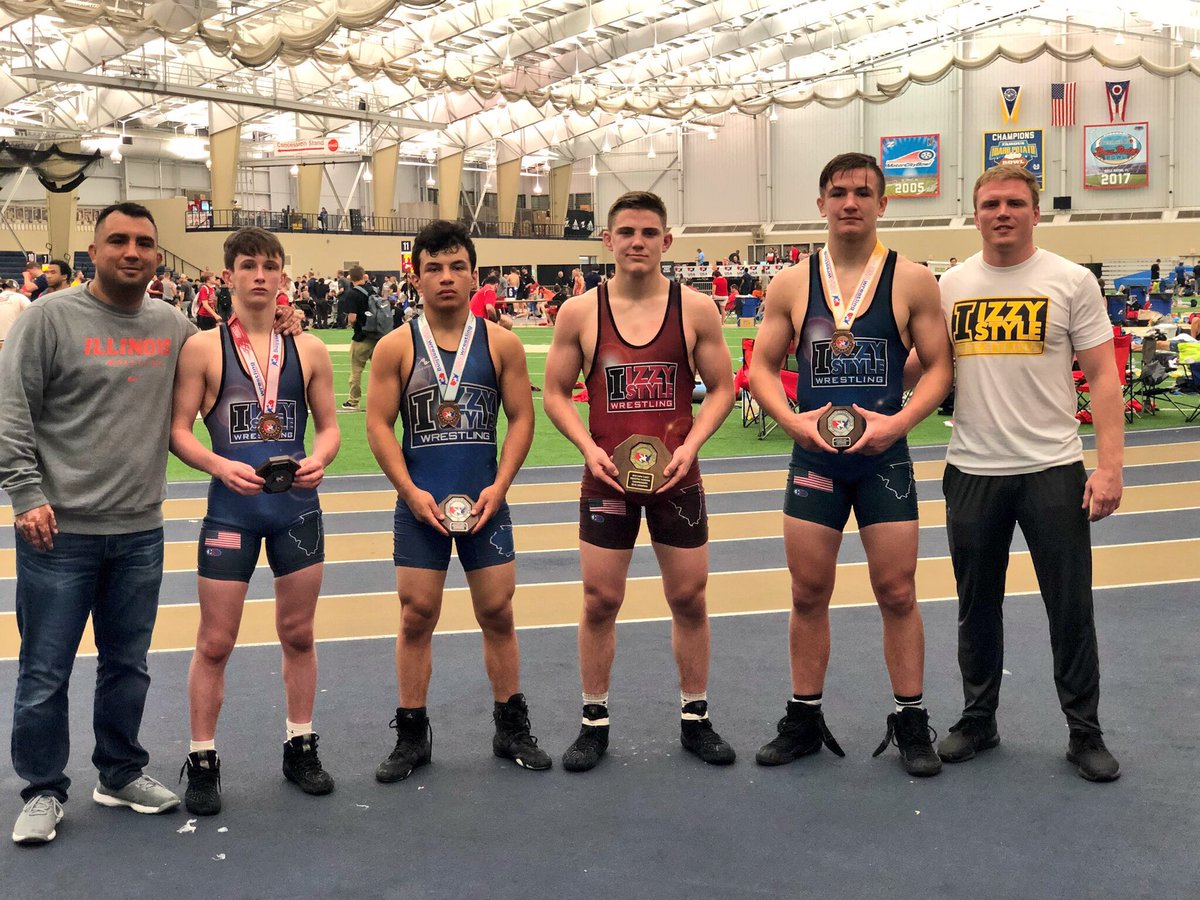 IzzyStyle's tweet photo. Amazing weekend 4 program. 4 Double All Americans! Abe Assad freestyle & Greco champion. Freestyle world team trials team champions! For the 3 straight year #teamizzystyle is headed to the cadet world championships! Next stop Zagreb, Croatia #WRESTLINGISLIFE @FloWrestling https://t.co/UWMNBI31SE