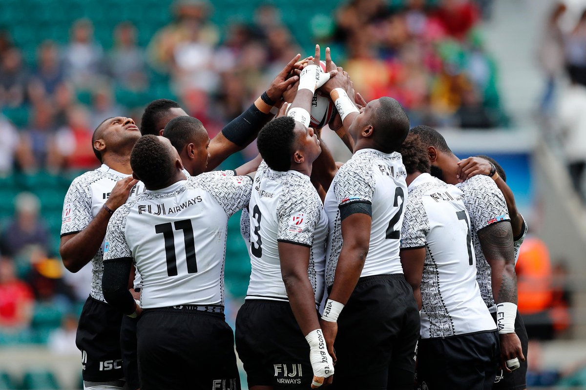 SVNSSeries's tweet photo. WINNERS! @fijirugby take Gold at the #London7s, beating @Blitzboks 21-17 in a thrilling Cup final encounter. https://t.co/wmT7NnrygZ
