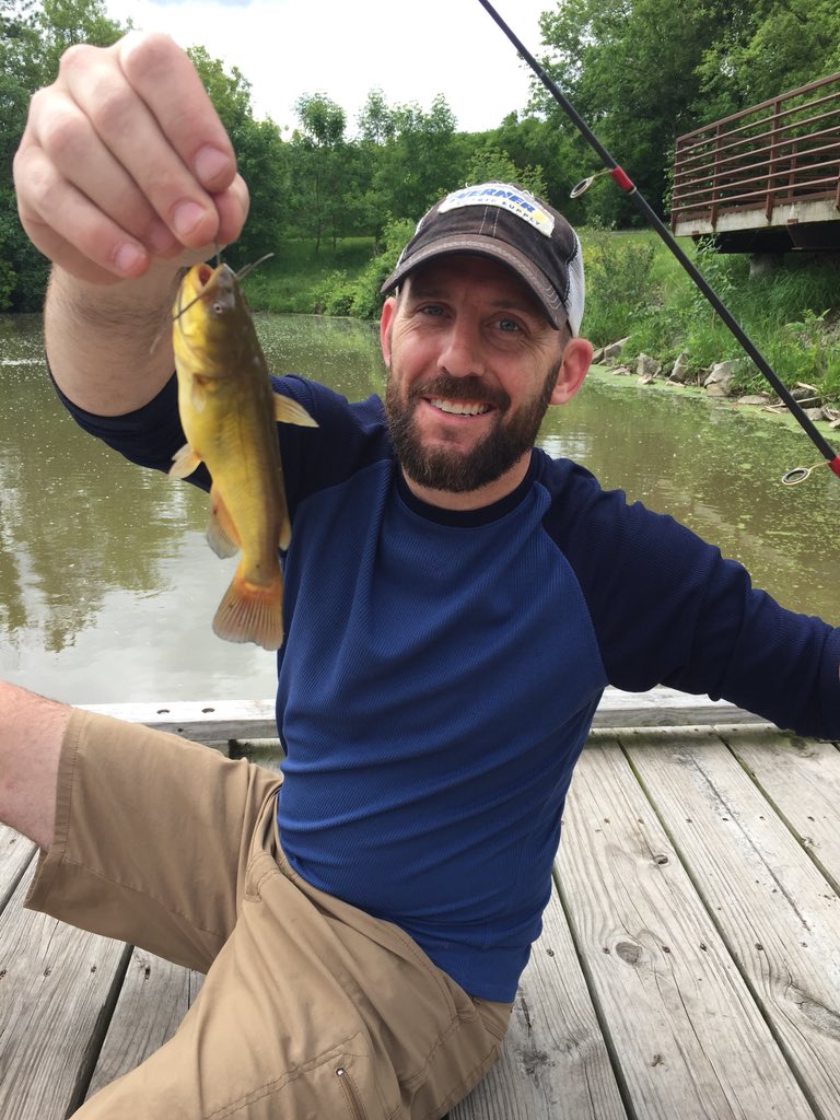 BenLeRoy2's tweet photo. Fishing High Cliff this morning Parker.  Hooked a couple Monsters! https://t.co/rrVhqY4jXj
