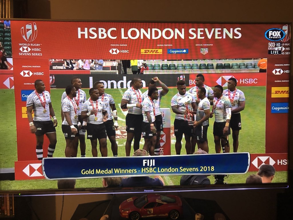 Zuffenhauzzen's tweet photo. Fleet footed flying #Fiji7s ๐ซ๐ฏsimply too good for #Springbok7s ๐ฟ๐ฆwho cud not get their mojo going! Well done sons #Fiji ! #London7s Cup ๐๐๐๐ฅ winners! #WorldRugby7s #HSBC7s #rugbyunited #rugbyunion #Rugby7s #SSRugby #FIJvRSA https://t.co/RJDXf0bPP9