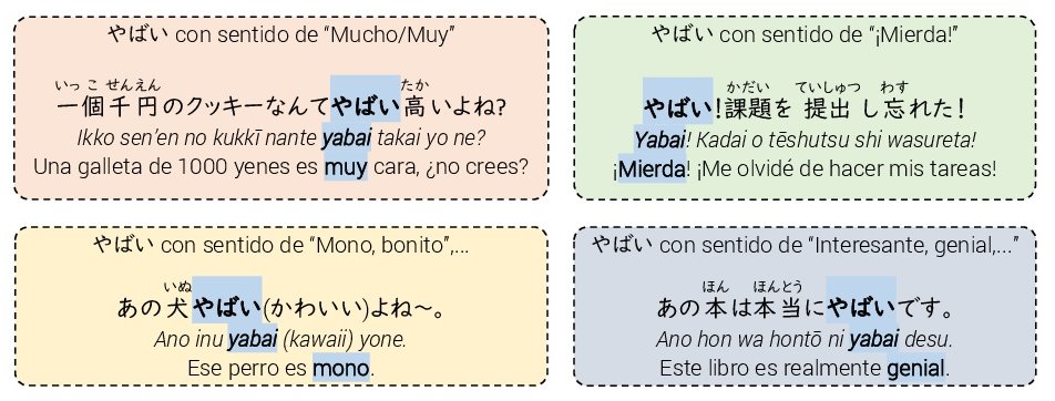 JaponésAlDía  japonesaldia.bsky.social on X: Con el paso del tiempo, esta  palabra se fue popularizando entre los jóvenes y cambió de significado,  pudiendo tener un significado positivo o negativo dependiendo del contexto.