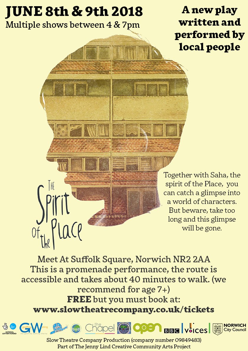 Only a few days to go. Please get your tickets now slowtheatrecompany.co.uk/tickets
