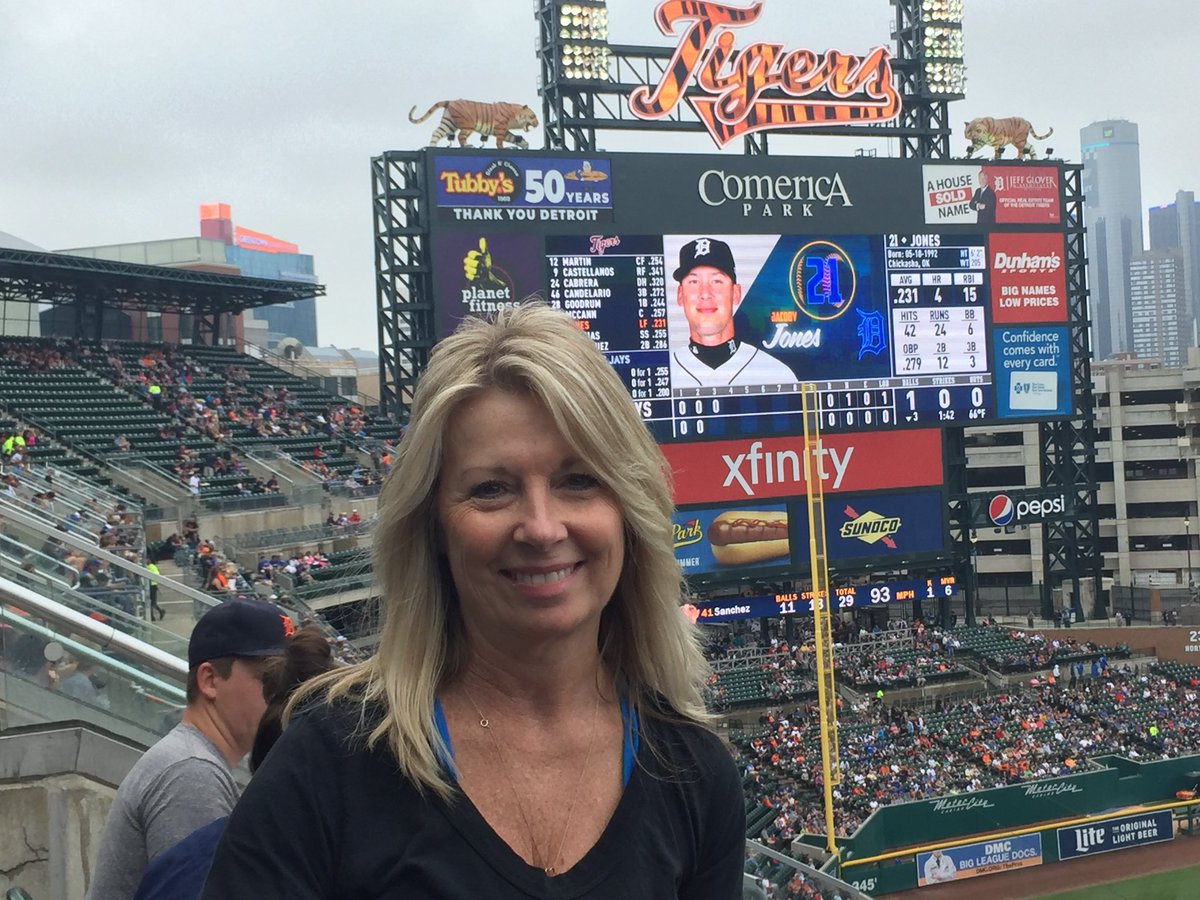 Cloudy day at Comerica Park but we are pulling for our Jays.  Go a jays Go!!