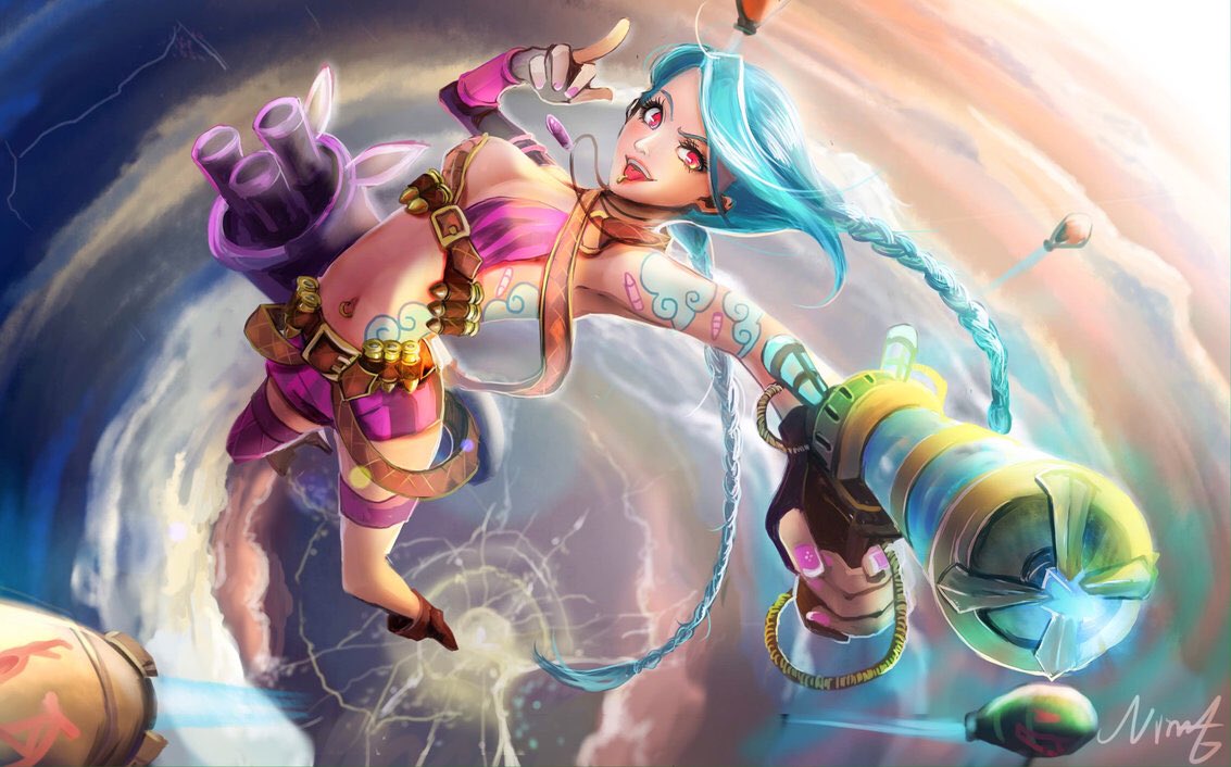 Nyamehhhh's tweet image. Este fan art 🔝 #jinx