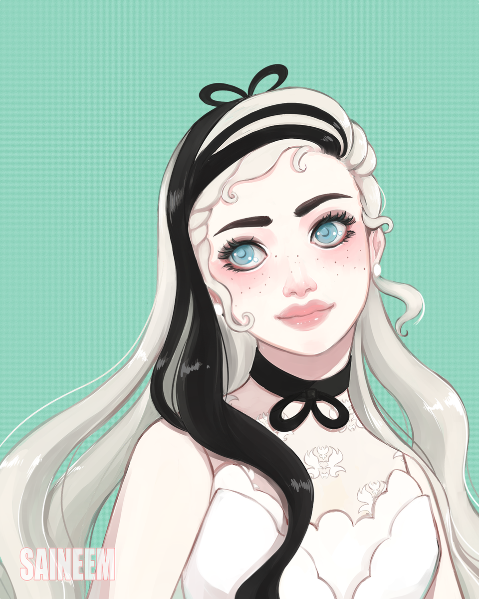 saineem's tweet photo. [Art trade] with Coffence@da 

#arttrade #digitalart #bustportrait #portrait #aurora https://t.co/8u5L22TV86