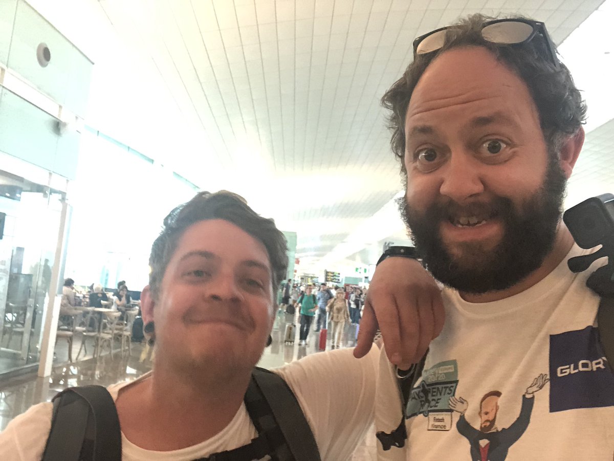 Guess who paid 8 euros more for his flight ticket because he was paying on card instead of cash?..... only my cameraman and travel buddy <a href="/RedFiveFilms/">Red Five Films</a> ! Should’ve used cash mate! 

#m2020race #teamcash #StusReviews <a href="/glory_global/">GLORY GLOBAL RESOURCES</a> <a href="/money2020/">Money20/20</a>