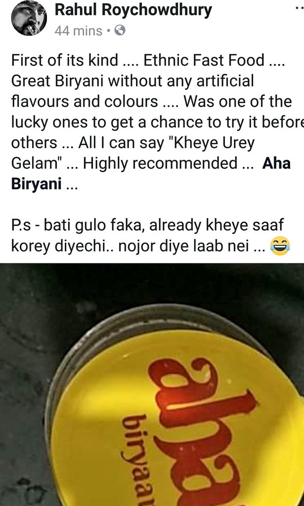 ahabiryaani's tweet image. First reaction from the Taste Masters of today. #EatWhatYouLove #LoveWhatYouEat #Aha