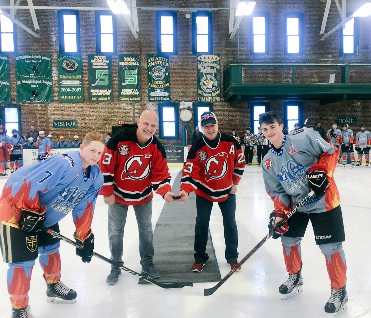 New Jersey Devils on Twitter: &quot;#NJDevils alum Colin White is on hand at the Red  Bank Armory to drop the first puck at the 🔟th anniversary of the Liberty  Bell Games! 🏒…