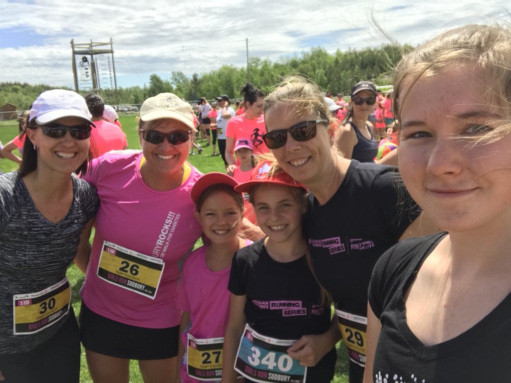 GiseleRoberts1's tweet photo. Don’t know why I still get a thrill at my age when I get a medal but I do! Another great #girlsrunsudbury done, happy to be part of team @gougeonins this year. #fitgirls #fillesactive https://t.co/TS0Y9TMOP9