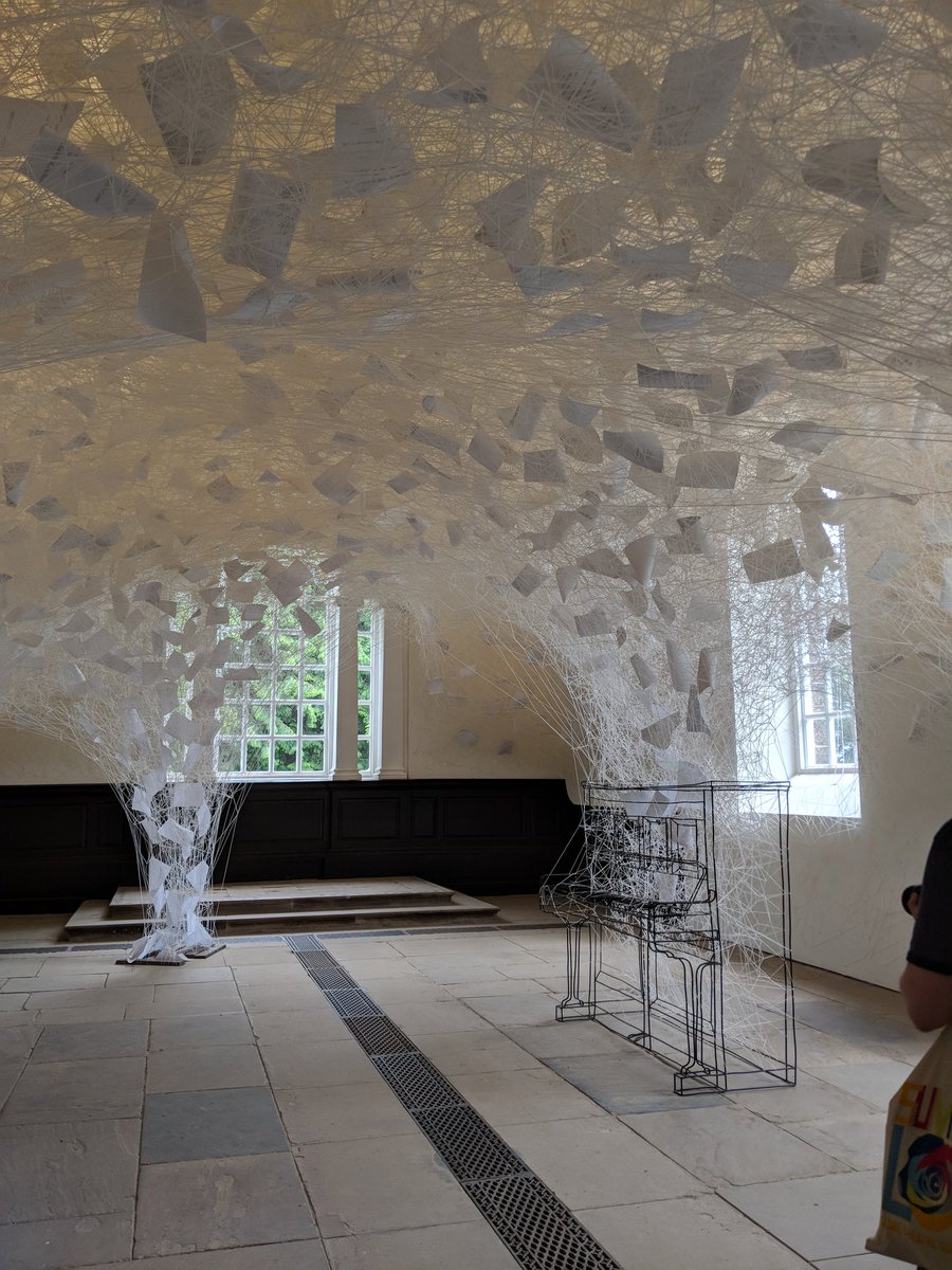 Magical day exploring the <a href="/YSPsculpture/">Yorkshire Sculpture Park</a> seeing the amazing free public art, Hepworths, Moores and the Shiota installation in the chapel, and walking through the lush countryside. Could easily have stayed a week!