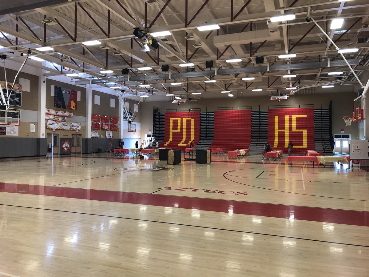 MrMazet's tweet image. Less than 57 Hours until 🎓 - Final touches for @PDHS2018 Check Out Day.  Seniors report to the gym by 8 am tomorrow in preparation for check out / senior slide show #AlwaysAnAztec #RadGrad2018 @PDAztecArmy