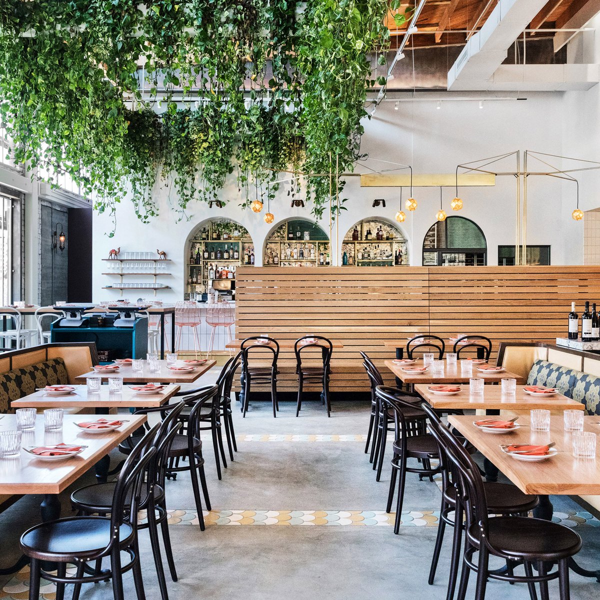 Studio Unltd turns light-filled warehouse into Bavel restaurant in LA on.dezeen.com/IJKJqP