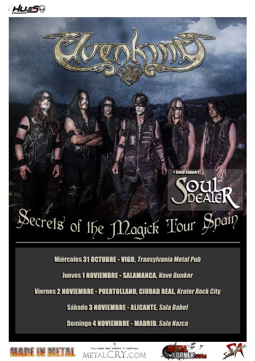 Boom! @souldealer se hará la gira española de <a href="/elvenking/">alastegiel Ψ</a>