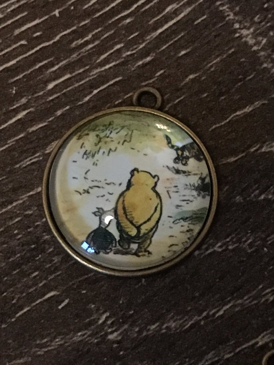 littlelessnorm's tweet photo. Upcycled Winnie the Pooh book, repurposed into pendants
#littlelessnormal #disney #winniethepooh #pooh #aamilne #disneypendant #craftblogger ##blogger #cute #adorable #crafty #socrafty #supercute #repurposedbook #bookpages #upcycling #upcycled #upcycledbook #recycle #repurpose https://t.co/uUbM4fACQQ