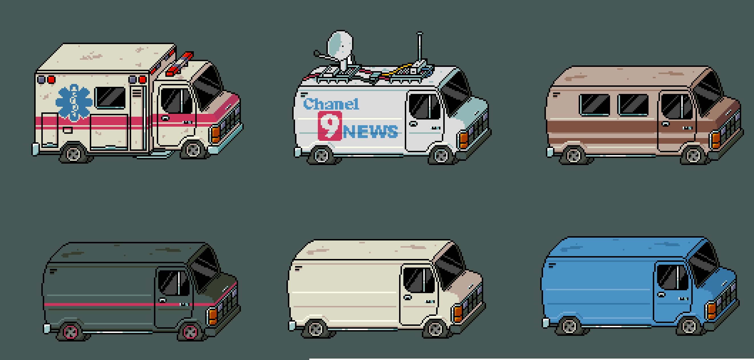 Pixel vans top