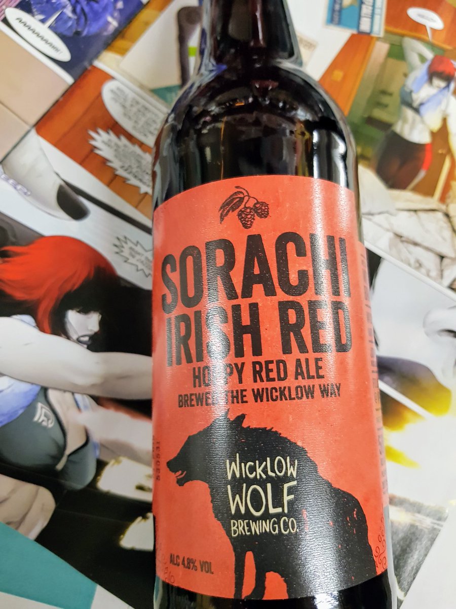 IrishBeerPundit's tweet photo. Drinking a  Sorachi Red from @WWolfBrewery to toast the return of Durham Red to the pages of @2000AD 
@IrishBeerPundit 
#durhamred #strontiumdog https://t.co/fHZtSgAGOK