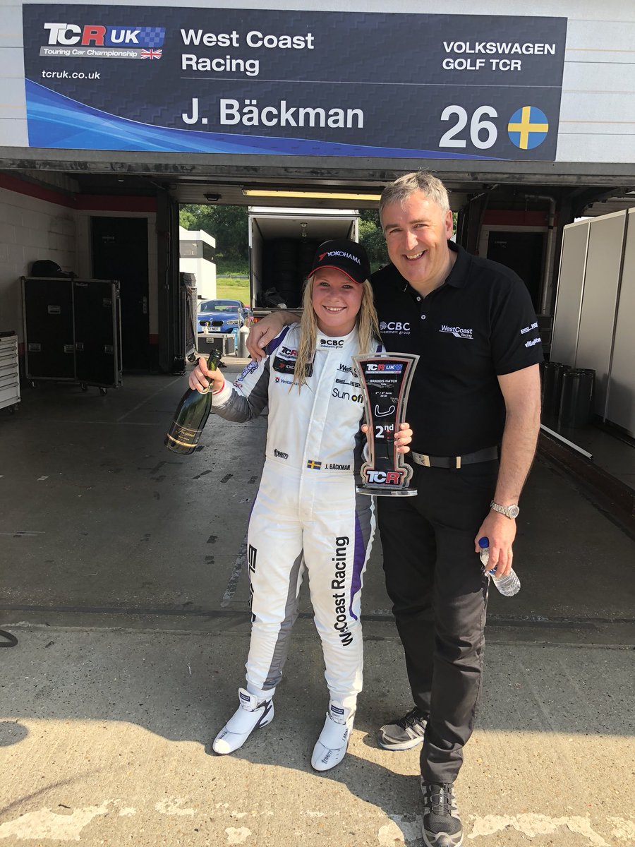 Jessica Bรคckman (@jessbackman) on Twitter photo These pics says it all!๐๐ป
My first podium in car-racing with a P2 in Race 2!๐ฅ
While also (possibly) making history to be the first women on a podium in TCR racing!๐
Words canโt describe my feelings right now!๐คฉ
Big thanks to the whole team <a href="/WestCoastRacing/">WestCoast Racing</a> & <a href="/Daniellloyd23/">Daniel Lloyd</a> These pics says it all!๐๐ป
My first podium in car-racing with a P2 in Race 2!๐ฅ
While also (possibly) making history to be the first women on a podium in TCR racing!๐
Words canโt describe my feelings right now!๐คฉ
Big thanks to the whole team <a href="/WestCoastRacing/">WestCoast Racing</a> & <a href="/Daniellloyd23/">Daniel Lloyd</a>