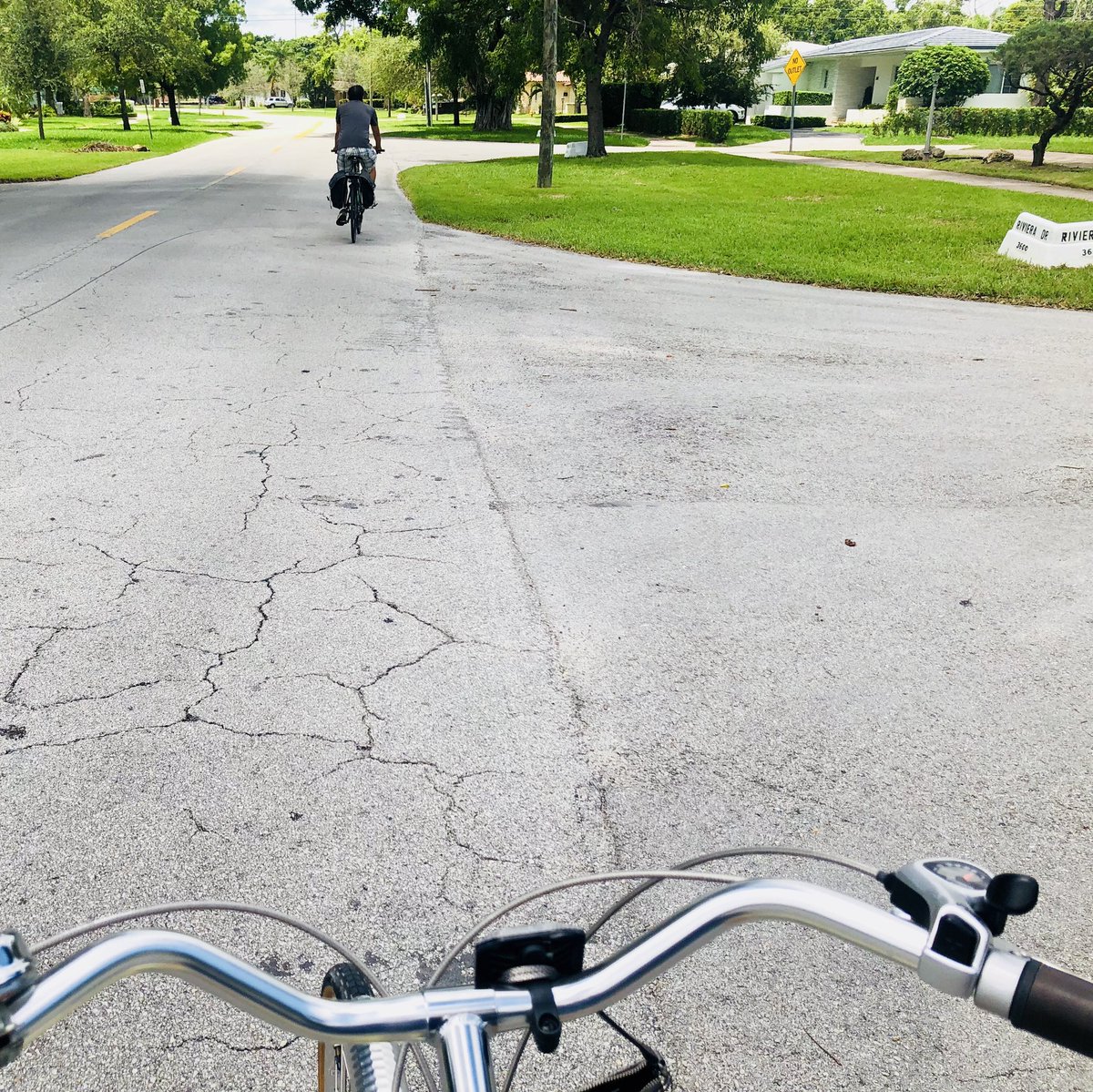 Garcia_Design's tweet photo. Celebrated #WorldBicycleDay today on the @theunderlinemia and the future #GablesGreenways! 
#WhenEverydayIsBicycleDay #WeekendErrands #CoralGables #June3worldbicycleday https://t.co/K2KmEmMUrr