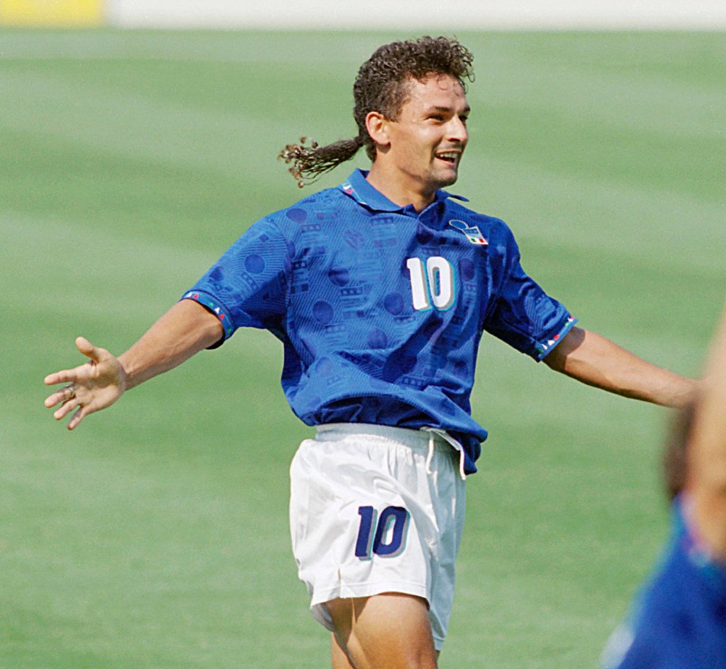 ESPN Datos on X: "A 10 días de #Rusia2018 Roberto #Baggio llevó la 10 de  Italia en 1994. Balón de Plata en el Mundial 1994 (5 goles). 9 goles y 2  asistencias