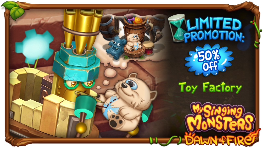 If any Monster knows how to build something splendid from scraps, it's  Vhamp! Vhamp may not be able to enjoy the Toy Factory on Starhenge, but you  can add it to your
