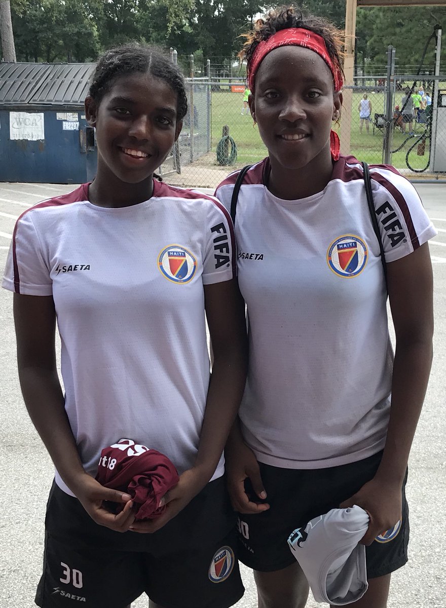 Quick pic of Hatian National Team members. Didn’t get their names very nice kids.  @ChallengeSoccer #challengesoccer18 #txshootout18 #challenge18