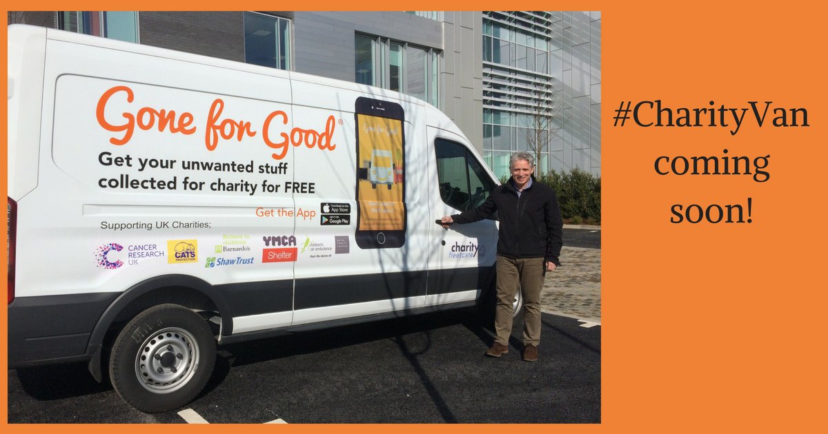 GoneForGoodApp's tweet image. Coming soon to #London! Book a #CharityVan &amp;amp; get your stock donations collected &amp;amp; delivered for FREE! bit.ly/CharityVan #Funickers