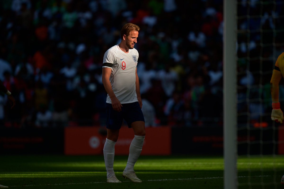 .<a href="/HKane/">Harry Kane</a> during last night's #ThreeLions game against #Nigeria.

Captured by Joe Toth for <a href="/FA/">The FA</a>